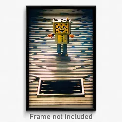 Pixel Art Poster - Adorable Grate (8 Bit Psychedelic Trippy Video Game Print)