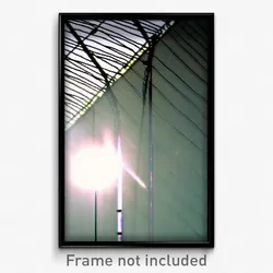 Pixel Art Poster - Wire Frame Rise (8 Bit Psychedelic Trippy Video Game Print)