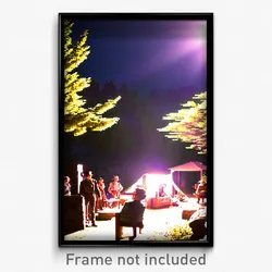 Pixel Art Poster - Memorable Camp (8 Bit Psychedelic Trippy Video Game Print)