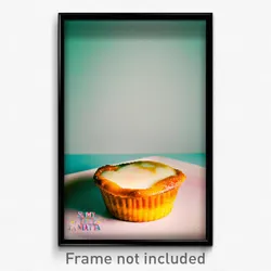 Pixel Art Poster - Slimy Pastel De Nata (8 Bit Psychedelic Video Game Print)