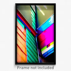 Pixel Art Poster - Colorful Gutter (8 Bit Psychedelic Trippy Video Game Print)