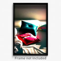 Pixel Art Poster - Deadly Pillow (8 Bit Psychedelic Trippy Video Game Print)