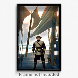 Pixel Art Poster - Nautical Middens (8 Bit Psychedelic Trippy Video Game Print)