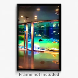Pixel Art Poster - Flawless Aquarium (8 Bit Psychedelic Trippy Video Game Print)