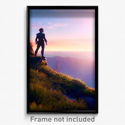 Pixel Art Poster - Accomplished Lookout (8 Bit Psychedelic Video Game Print)