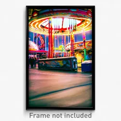 Pixel Art Poster - Acclaimed Fairground (8 Bit Psychedelic Video Game Print)