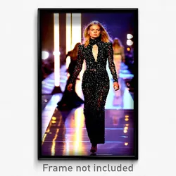 Pixel Art Poster - Bold Catwalk (8 Bit Psychedelic Trippy Video Game Print)