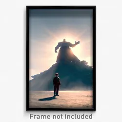 Pixel Art Poster - Admired Giant (8 Bit Psychedelic Trippy Video Game Print)