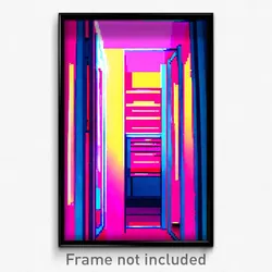 Pixel Art Poster - Bold Closet (8 Bit Psychedelic Trippy Weird Video Game Print)