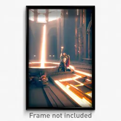 Pixel Art Poster - Infinite Scriptorium (8 Bit Psychedelic Video Game Print)