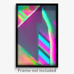 Pixel Art Poster - Glitch Art March (8 Bit Psychedelic Trippy Video Game Print)