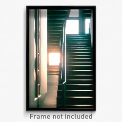 Pixel Art Poster - Cold Stair (8 Bit Psychedelic Trippy Weird Video Game Print)