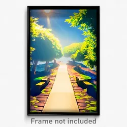 Pixel Art Poster - Wonderful Path (8 Bit Psychedelic Trippy Video Game Print)