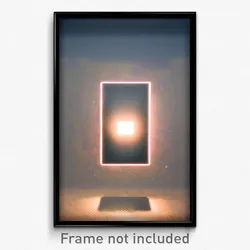 Pixel Art Poster - Square Delta (8 Bit Psychedelic Trippy Video Game Print)