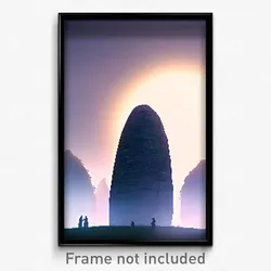 Pixel Art Poster - Neat Menhir (8 Bit Psychedelic Trippy Weird Video Game Print)