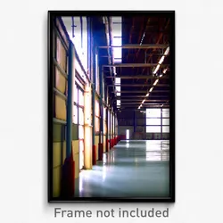 Pixel Art Poster - Unknown Warehouse (8 Bit Psychedelic Trippy Video Game Print)