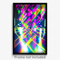 Pixel Art Poster - Kaleidoscopic Pulpit (8 Bit Psychedelic Video Game Print)