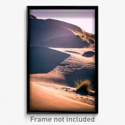 Pixel Art Poster - Rural Dunes (8 Bit Psychedelic Trippy Weird Video Game Print)