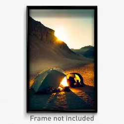 Pixel Art Poster - Uncommon Bivouac (8 Bit Psychedelic Trippy Video Game Print)