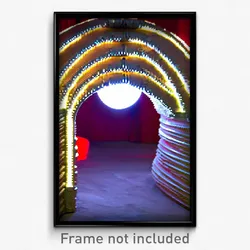 Pixel Art Poster - Rubbery Arch (8 Bit Psychedelic Trippy Video Game Print)