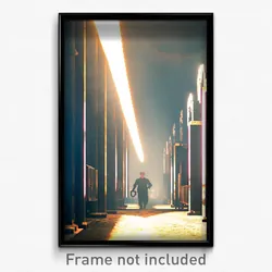 Pixel Art Poster - Humble Forgeworks (8 Bit Psychedelic Trippy Video Game Print)