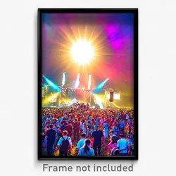 Pixel Art Poster - Gregarious Festival (8 Bit Psychedelic Video Game Print)