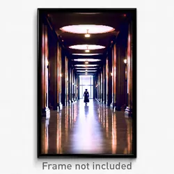 Pixel Art Poster - Esteemed Corridor (8 Bit Psychedelic Trippy Video Game Print)