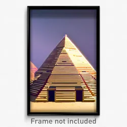 Pixel Art Poster - Neat Pyramid (8 Bit Psychedelic Trippy Video Game Print)