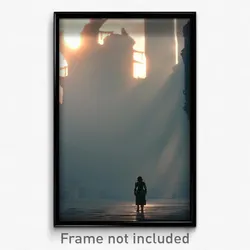 Pixel Art Poster - Tall Downs (8 Bit Psychedelic Trippy Weird Video Game Print)