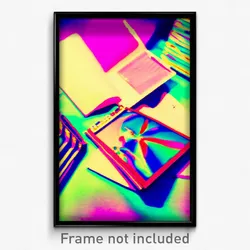 Pixel Art Poster - Kaleidoscopic Journal (8 Bit Psychedelic Video Game Print)