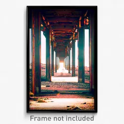 Pixel Art Poster - Abandoned Pass (8 Bit Psychedelic Trippy Video Game Print)