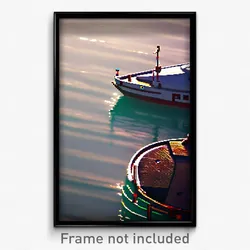 Pixel Art Poster - Far Boat (8 Bit Psychedelic Trippy Weird Video Game Print)