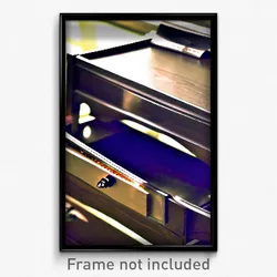 Pixel Art Poster - Menacing Drawer (8 Bit Psychedelic Trippy Video Game Print)