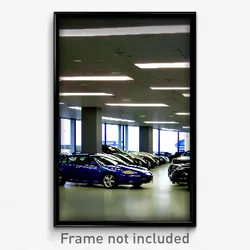 Pixel Art Poster - Big Car Dealership (8 Bit Psychedelic Video Game Print)