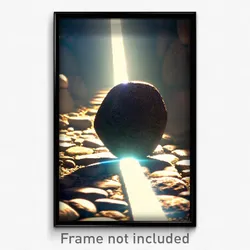 Pixel Art Poster - Electric Stone (8 Bit Psychedelic Trippy Video Game Print)