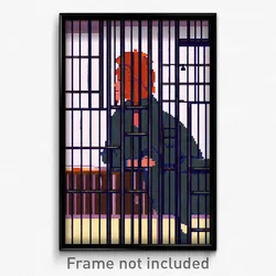 Pixel Art Poster - Well Made Jail (8 Bit Psychedelic Trippy Video Game Print)