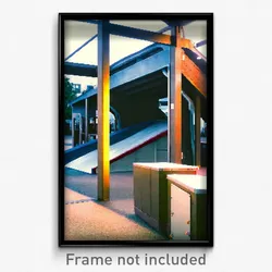 Pixel Art Poster - Quaint Ramp (8 Bit Psychedelic Trippy Weird Video Game Print)