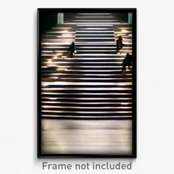 Pixel Art Poster - Bold Stair (8 Bit Psychedelic Trippy Weird Video Game Print)