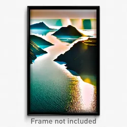 Pixel Art Poster - Wild Strait (8 Bit Psychedelic Trippy Weird Video Game Print)