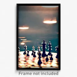Pixel Art Poster - Bold Chess (8 Bit Psychedelic Trippy Weird Video Game Print)