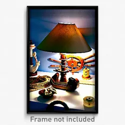 Pixel Art Poster - Nautical Lamp (8 Bit Psychedelic Trippy Video Game Print)