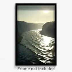 Pixel Art Poster - Dizzying River (8 Bit Psychedelic Trippy Video Game Print)