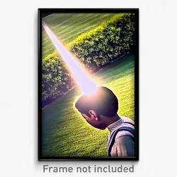 Pixel Art Poster - Nice Lawn (8 Bit Psychedelic Trippy Weird Video Game Print)