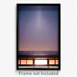 Pixel Art Poster - Rectangular Roof (8 Bit Psychedelic Trippy Video Game Print)