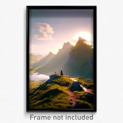 Pixel Art Poster - Magnificent Moor (8 Bit Psychedelic Trippy Video Game Print)