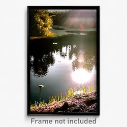 Pixel Art Poster - Unnatural Pond (8 Bit Psychedelic Trippy Video Game Print)
