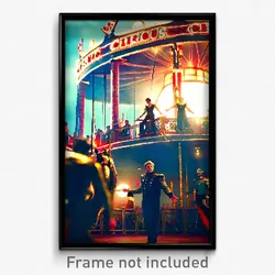 Pixel Art Poster - Bronze Circus (8 Bit Psychedelic Trippy Video Game Print)