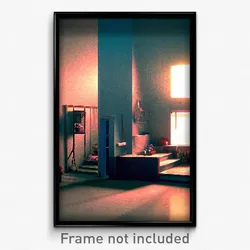 Pixel Art Poster - Negligible Safehouse (8 Bit Psychedelic Video Game Print)