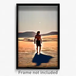 Pixel Art Poster - Blissful Sands (8 Bit Psychedelic Trippy Video Game Print)