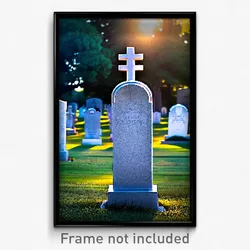 Pixel Art Poster - Beautiful Grave (8 Bit Psychedelic Trippy Video Game Print)